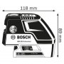 BOSCH Kombinovani laser GCL 25 + BT 150 Professional 0601066B01 - slika 2