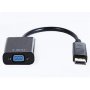 GEMBIRD Adapter DisplayPort to VGA with audio Black (A-DPM-VGAF-02) - slika 1