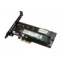 Axagon Kontroler PCI-Express na DUAL M.2 SSD (NVMe + SATA) - slika 1