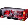 BURAGO FERRARI RACING HAULER KAMION SET - slika 1