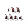 SMART TRIKE FOLDING 500 RECLINER 9M+ RED MELANGE - slika 2