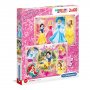 CLEMENTONI PUZZLE 2X60 PRINCESS - slika 1