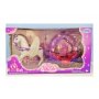 HK MINI Igračka kočija za princeze, roze - slika 1