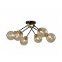LUNA 194 LUSTER 6*E14 CRNA - slika 1