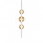 LUNA 155 VISILICA G9 WITHOUT BULB AMBER GLASS - slika 1