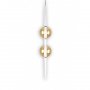LUNA 153 VISILICA G9 WITHOUT BULB AMBER GLASS - slika 1