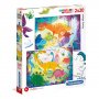 CLEMENTONI PUZZLE 2X20 FUNNY DINOS - slika 1
