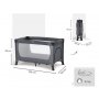 Hauck Prenosivi krevetac Dream n play Plus, Grey - slika 4