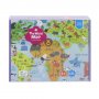 BEST LUCK PUZZLE MAPA SVETA 180 - slika 1