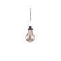 RUSTIK 117 VISILICA 1*E27 BLACK/AMBER GLASS - slika 1