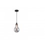 RUSTIK 119 VISILICA 1*E27 BLACK/SMOKED GLASS - slika 1