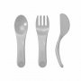 TWISTSHAKE PRIBOR ZA HRANJENJE 6 M PASTEL GREY - slika 1