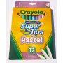 CRAYOLA PASTELNI MARKERI SUPERTIPS 12 KOM - slika 1