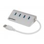 MANHATTAN Adapter USB 3.0Muški/Type-A USB 3.0 Ženski 4 porta, ALU - slika 1