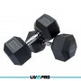 LivePro Bučice gumirane 2x30kg, heksagonalne - LP8005 - slika 1