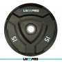 LivePro Olimpijski Bumper Urethan teg fi50mm, 15kg - LP8022 - slika 1